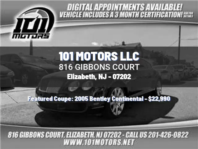 101 MOTORS LLC