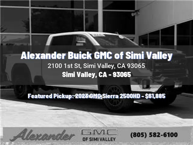 Alexander Buick GMC of Simi Valley