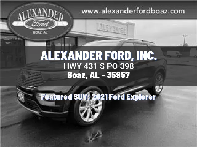 ALEXANDER FORD, INC.