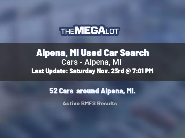 Alpena, MI Used Car Search