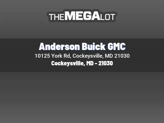 Anderson Buick GMC