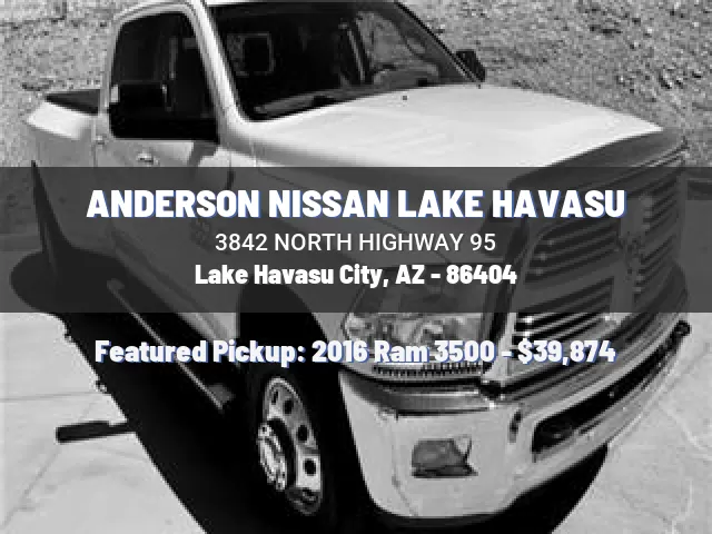 ANDERSON NISSAN LAKE HAVASU