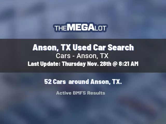 Anson, TX Used Car Search