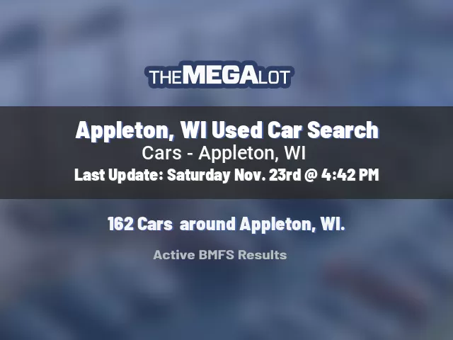 Appleton, WI Used Car Search