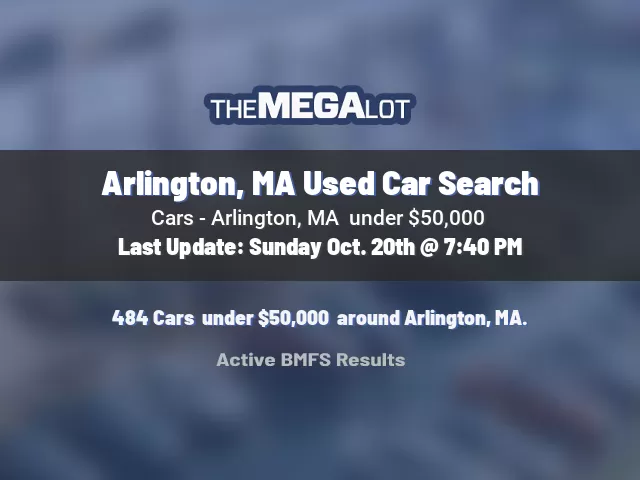 Arlington, MA Used Car Search