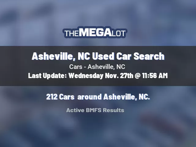 Asheville, NC Used Car Search