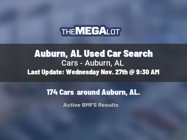 Auburn, AL Used Car Search