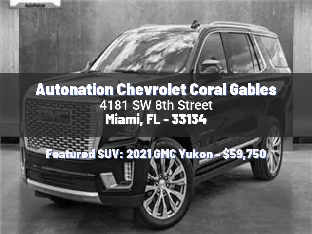 Autonation Chevrolet Coral Gables