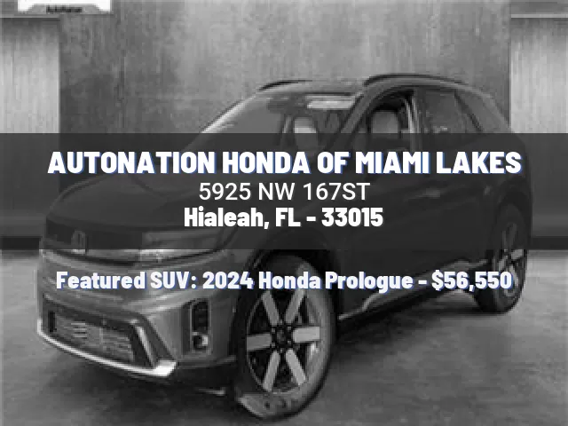 AUTONATION HONDA OF MIAMI LAKES