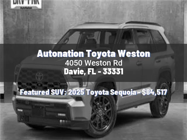 Autonation Toyota Weston