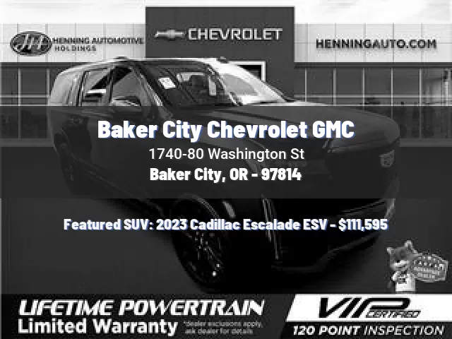 Baker City Chevrolet GMC