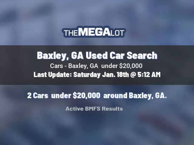 Baxley, GA Used Car Search