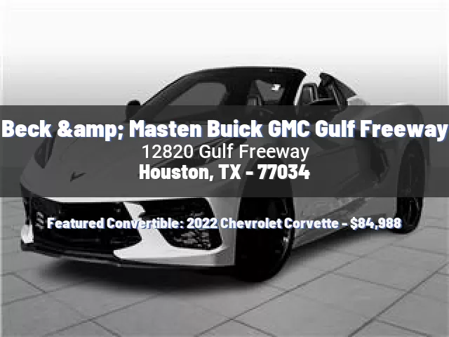 Beck & Masten Buick GMC Gulf Freeway