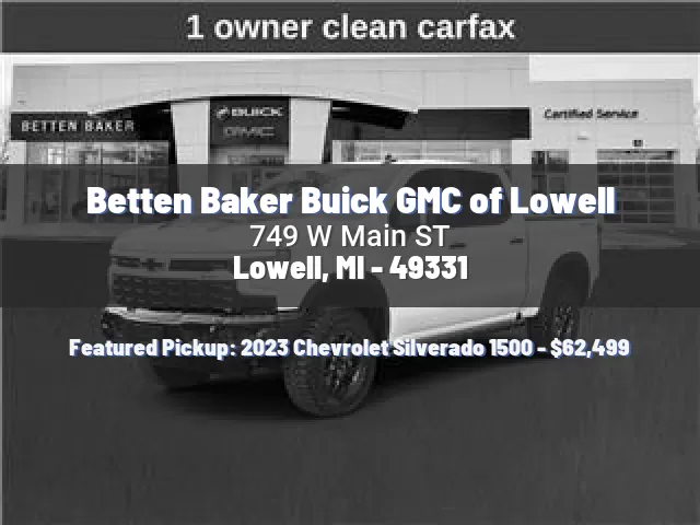 Betten Baker Buick GMC of Lowell