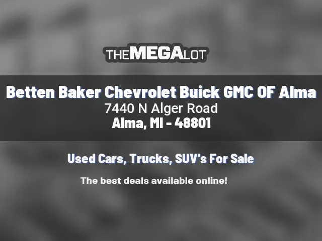 Betten Baker Chevrolet Buick GMC OF Alma