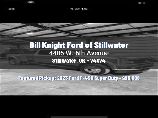 Bill Knight Ford of Stillwater