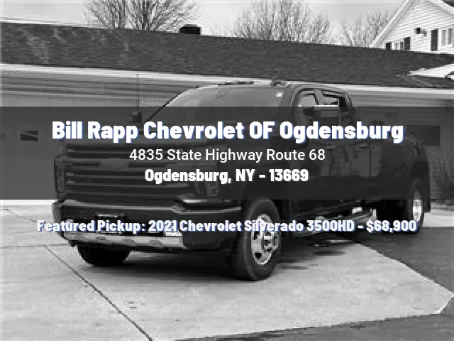 Bill Rapp Chevrolet OF Ogdensburg