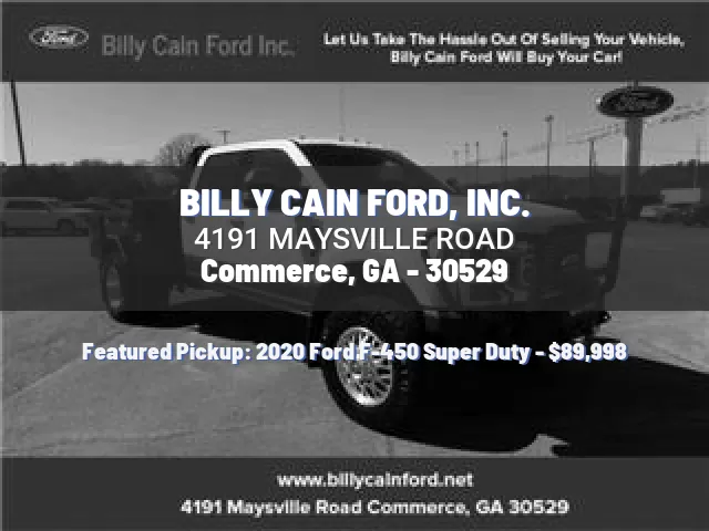 BILLY CAIN FORD, INC.