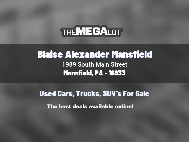 Blaise Alexander Mansfield