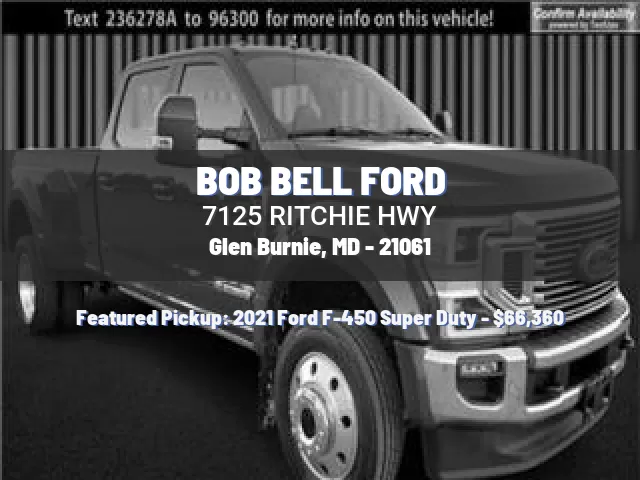 BOB BELL FORD