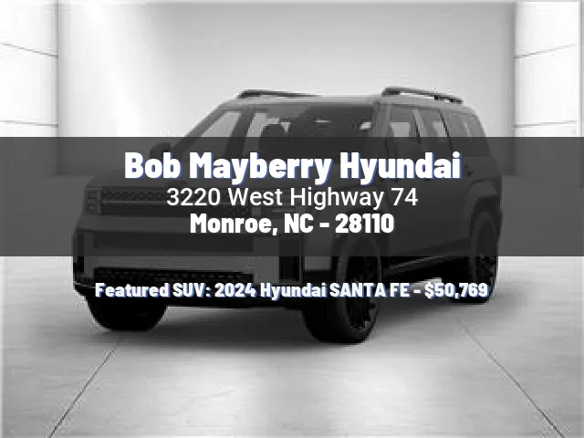 Bob Mayberry Hyundai