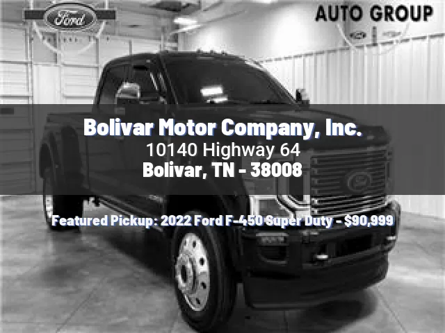 Bolivar Motor Company, Inc.