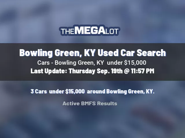 Bowling Green, KY Used Car Search