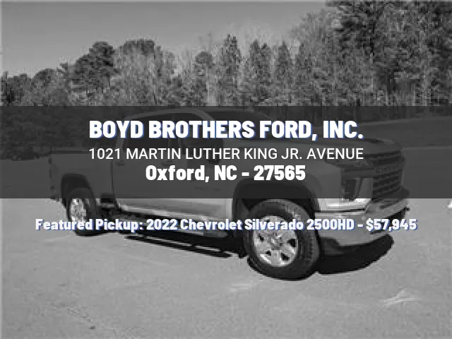 BOYD BROTHERS FORD, INC.