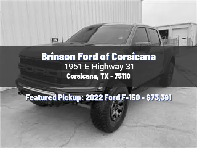 Brinson Ford of Corsicana