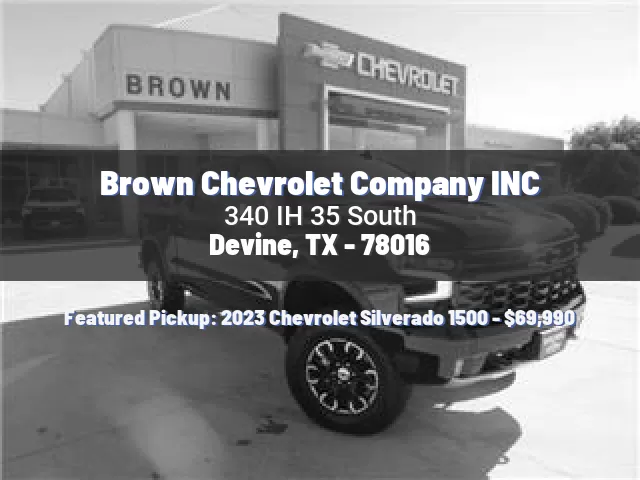 Brown Chevrolet Company INC