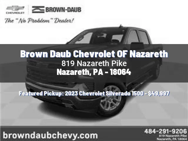 Brown Daub Chevrolet OF Nazareth