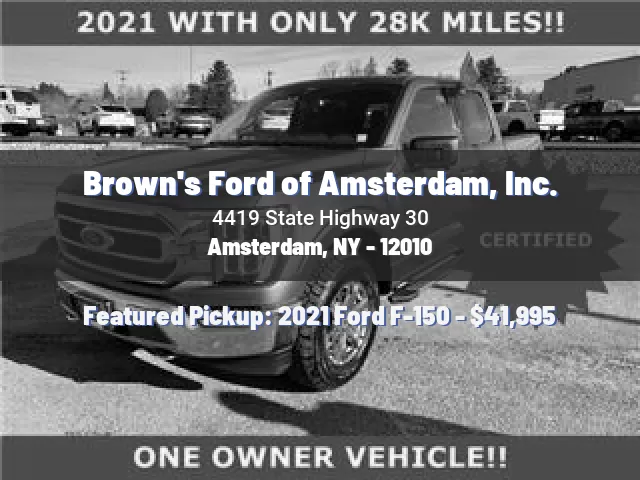 Brown's Ford of Amsterdam, Inc.