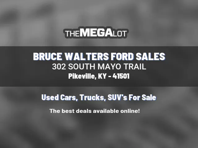 BRUCE WALTERS FORD SALES