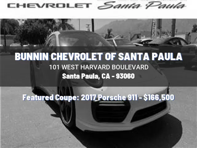 BUNNIN CHEVROLET OF SANTA PAULA