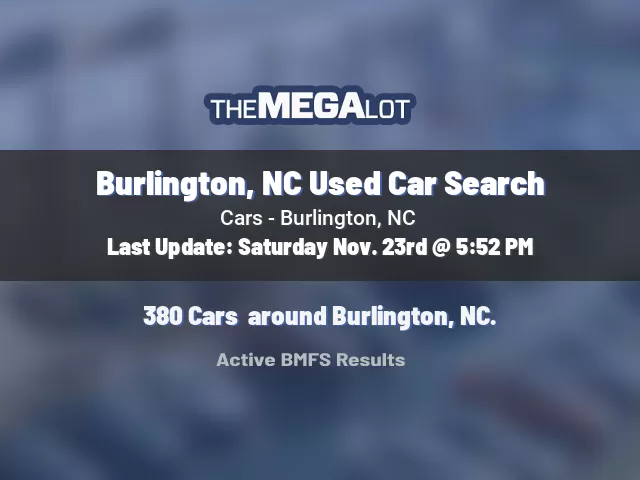 Burlington, NC Used Car Search