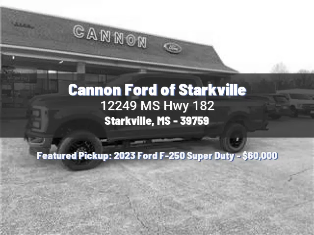 Cannon Ford of Starkville