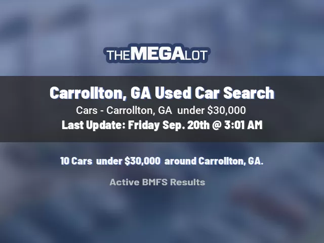 Carrollton, GA Used Car Search