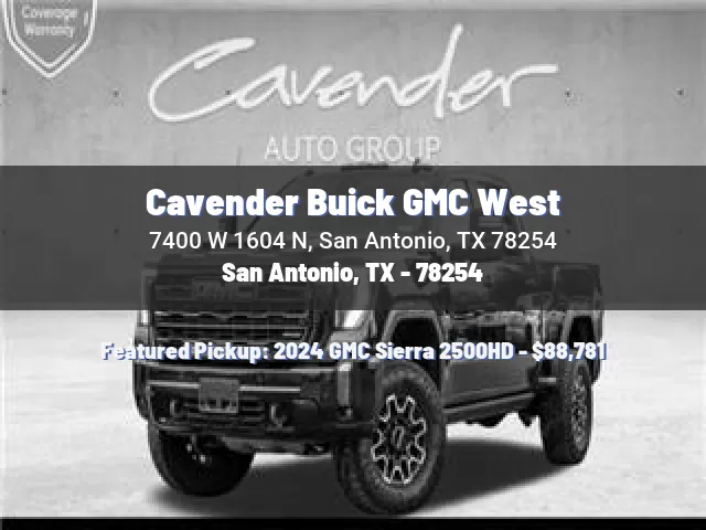 Cavender Buick GMC West