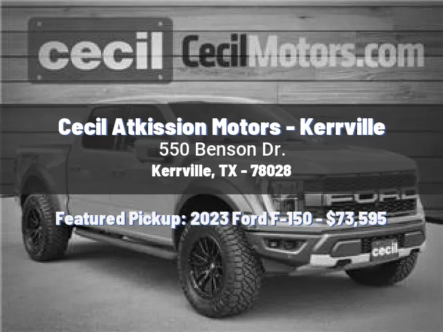 Cecil Atkission Motors - Kerrville