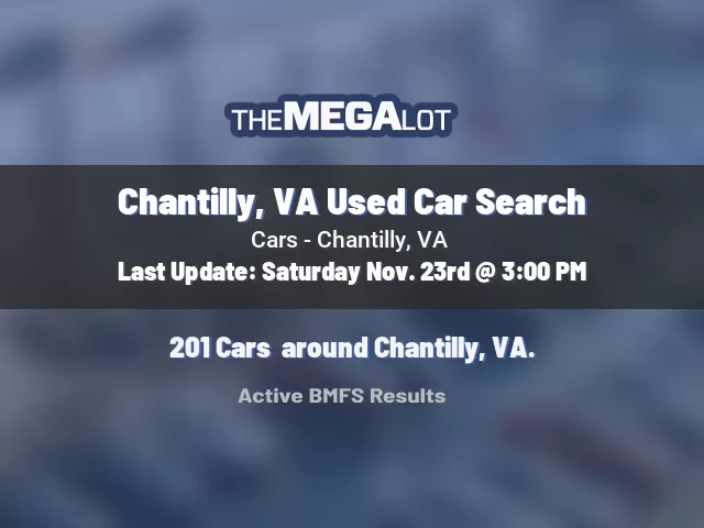 Chantilly, VA Used Car Search