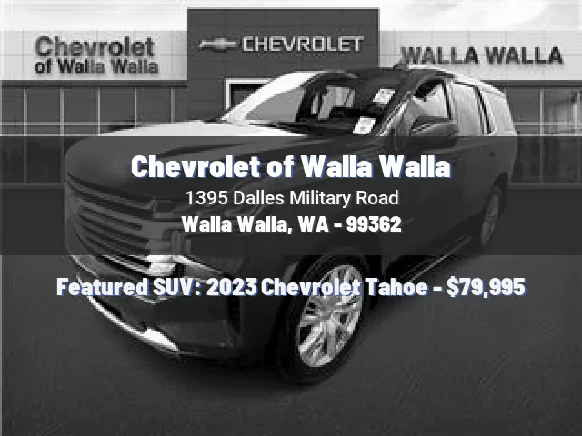 Chevrolet of Walla Walla