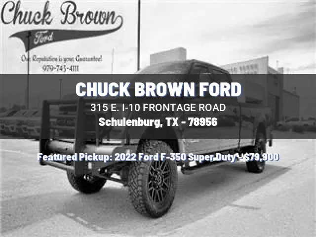 CHUCK BROWN FORD