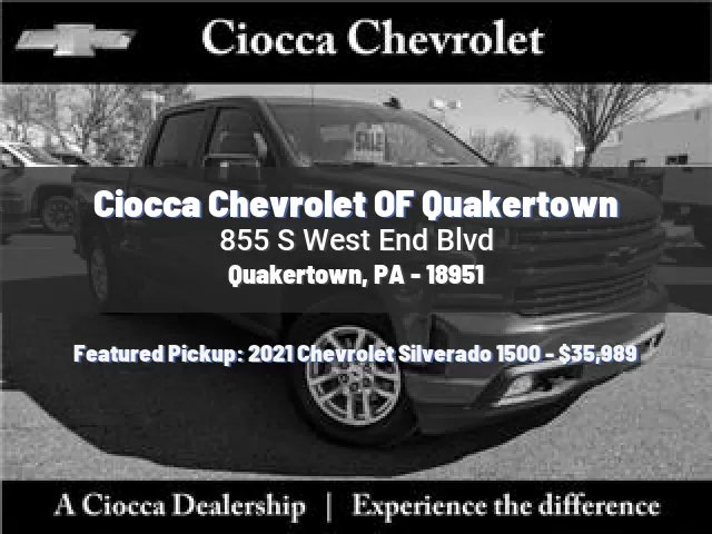 Ciocca Chevrolet OF Quakertown