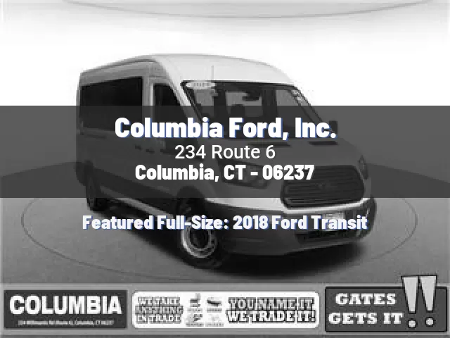 Columbia Ford, Inc.