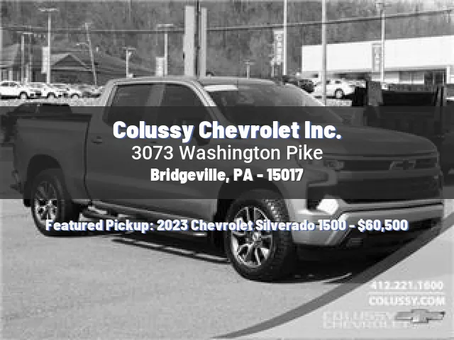 Colussy Chevrolet Inc.