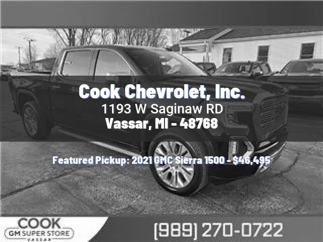 Cook Chevrolet, Inc.