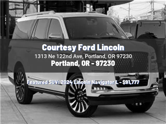 Courtesy Ford Lincoln