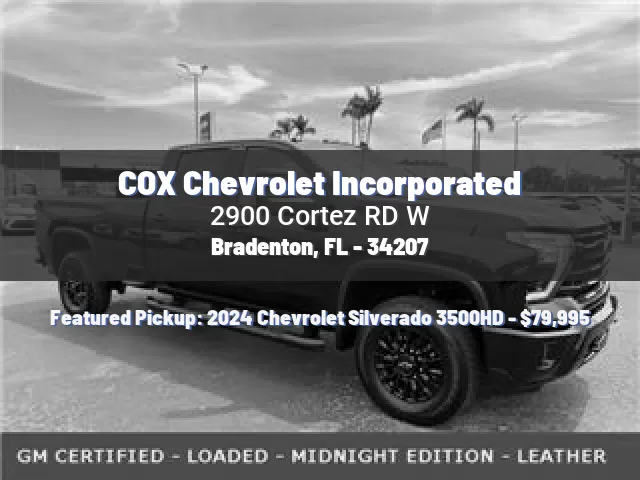 COX Chevrolet Incorporated