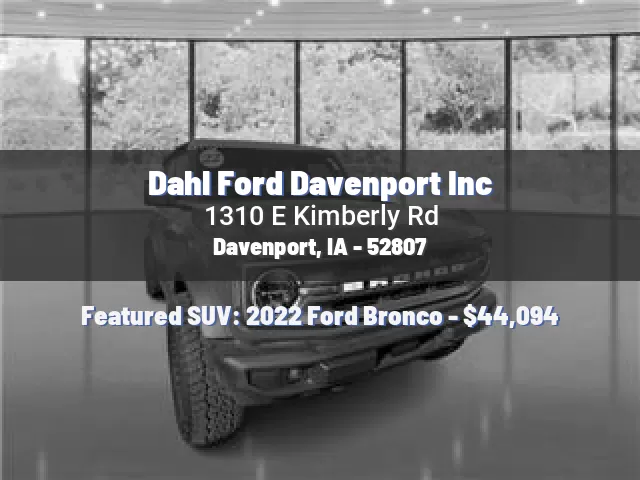 Dahl Ford Davenport Inc