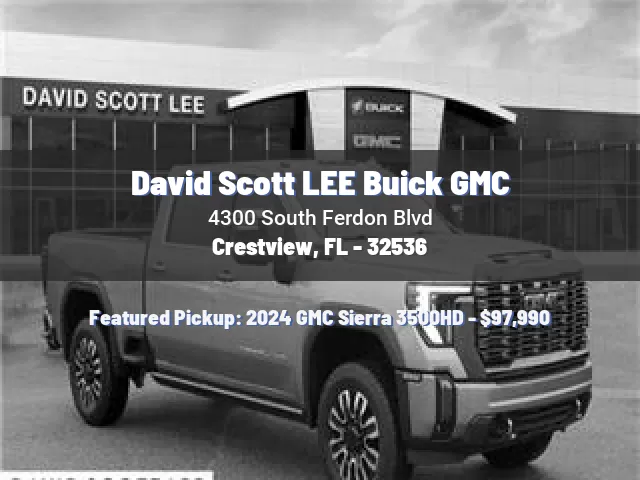 David Scott LEE Buick GMC